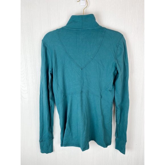 Lululemon teal 3/4 zip Jacket size 10 - Picture 2 of 6